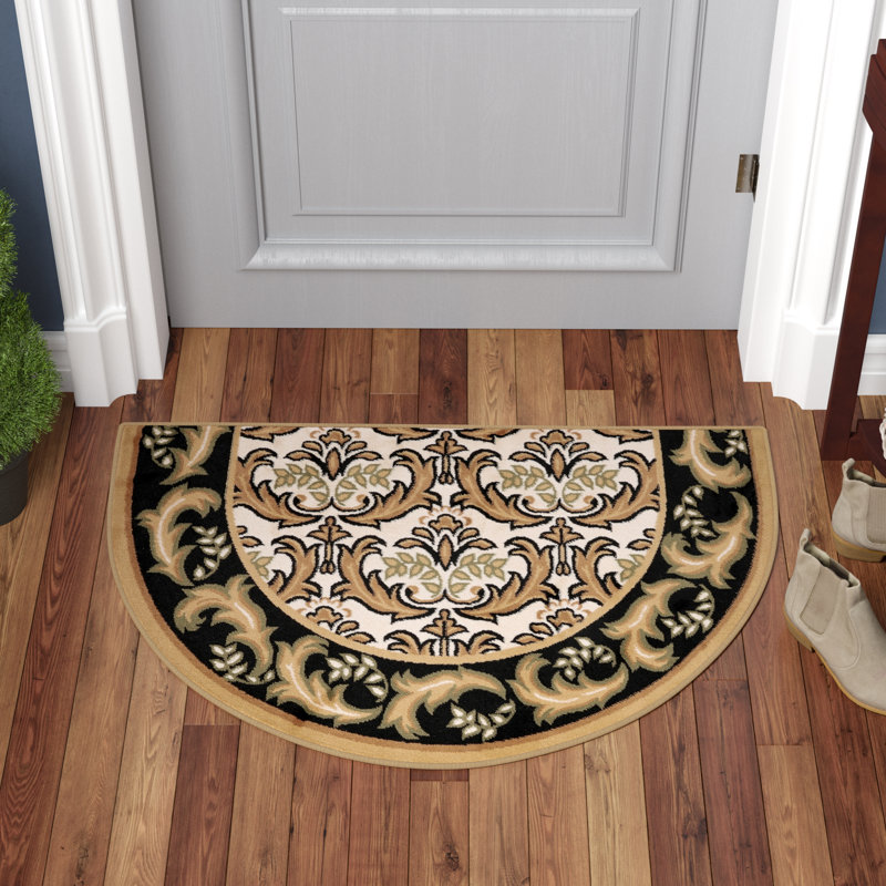 Astoria Grand Pullins Slice Hearth Beige/Black Rug & Reviews Wayfair
